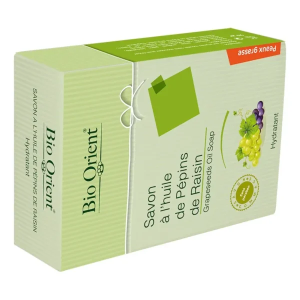 BIO ORIENT SAVON HUILE DE PEPINS DE RAISIN 90GR