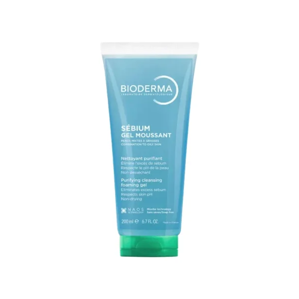 BIODERMA SEBIUM GEL MOUSSANT TUBE 200ML