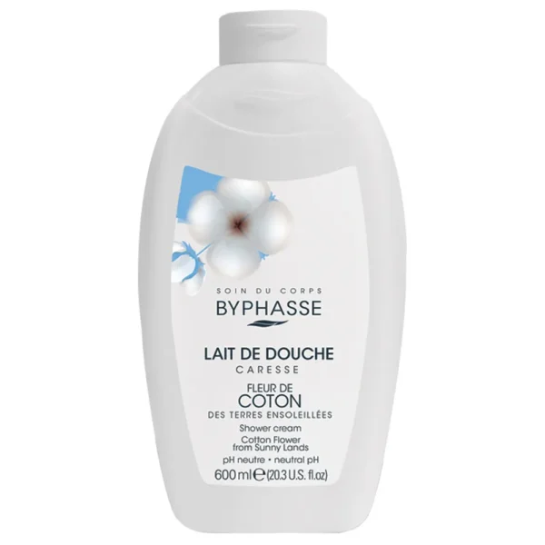 BYPHASSE LAIT DE DOUCHE CARESSE FLEUR DE COTTON 600ML