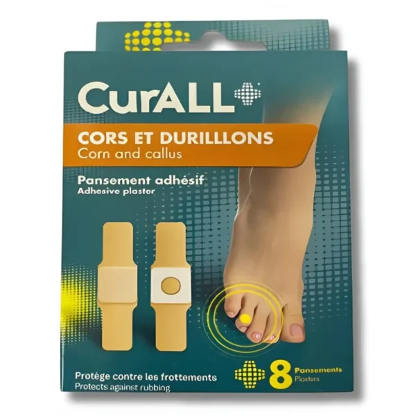 CURALL PANSEMENT CORS ET DURILLONS BT8