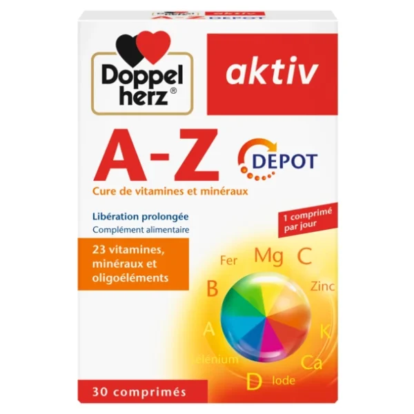 DOPPEL HERZ AKTIV A-Z ACTION DURABLE B/30CP
