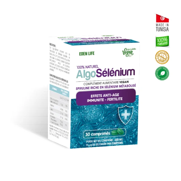 EDEN LIFE ALGO SÉLÉNIUM 30 COMPRIMÉS