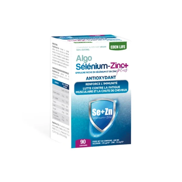 EDEN LIFE SÉLÉNIUM -ZINC+ 90 COMPRIMÉS