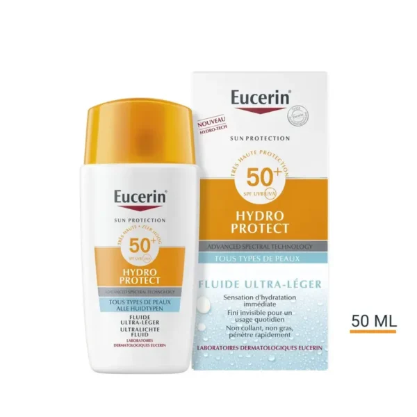 EUCERIN ECRAN HYDRO PROTECT 50+ FLUIDE ULTR-LÉGER 50ML