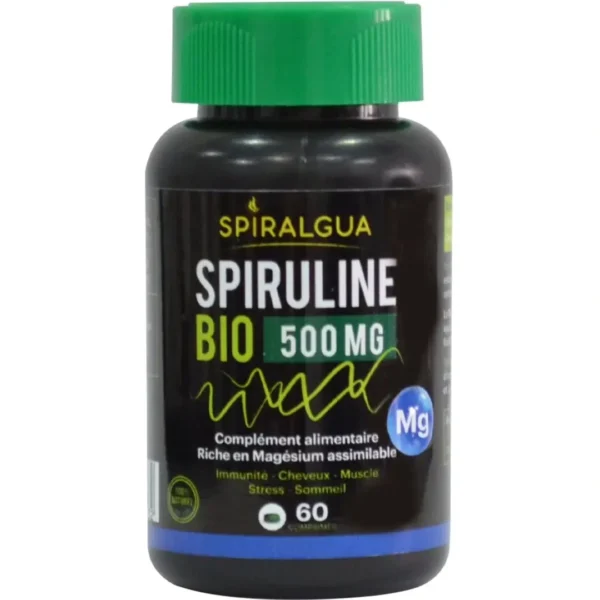 SPIRALGUA SPIRULINE BIO 500 MAGNESIUM BT60