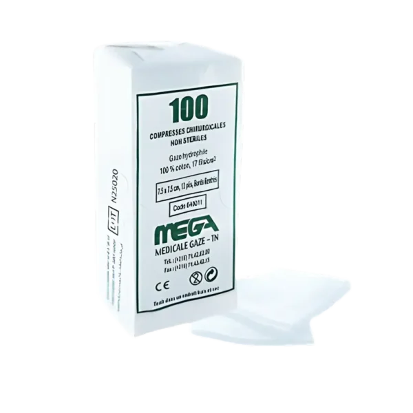 MEGA COMPRESSE NON STERILE 17 7.5CM*7.5CM 12P
