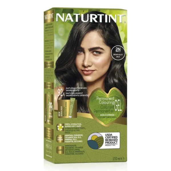 NATURTINT COLORATION PERMANENTE 2N-BRUN NOIR 170ML