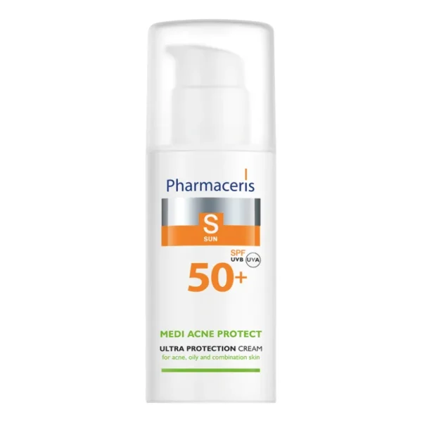 PHARMACERIS ECRAN VISAGE SPF50+ MEDI ACNE PEAUX GRASSES