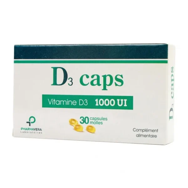 PHARMAVERA VITAMINE D3 1000UI BT/30
