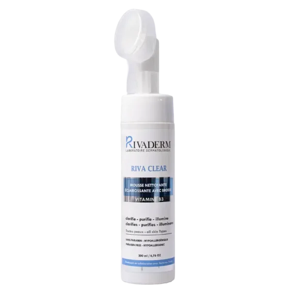 RIVADERM RIVACLEAR MOUSSE AVEC BROSSE 200ML
