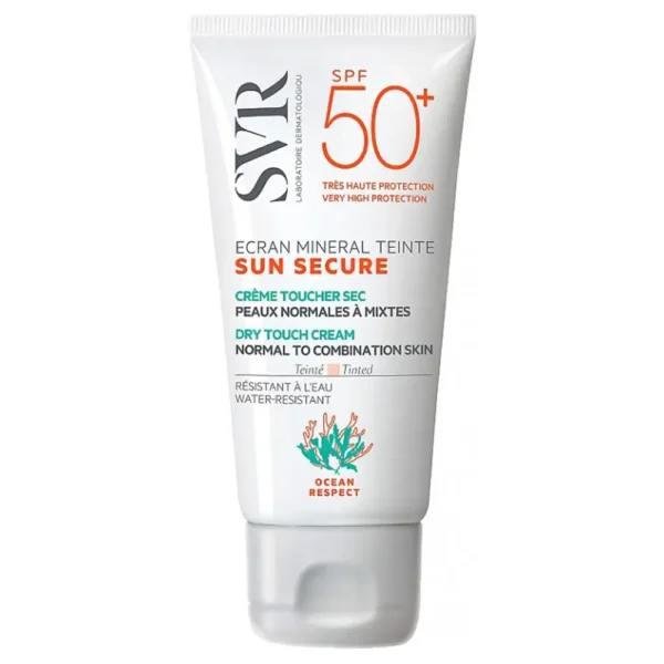 SVR SUN SECURE ÉCRAN MINÉRAL TEINTÉ SPF50+ PEAUX NORMALES A MIXTES 50ML