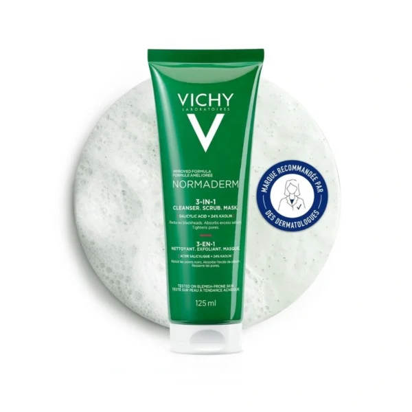 VICHY NORMADERM 3EN1 EXFOLIANT+NETTOYANT+MASQUE 125ML
