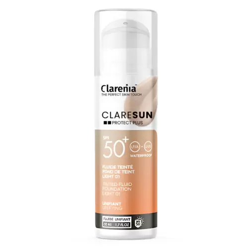 CLARENIA CLARESUN PROTECT+ TEINTE LIGHT 01 SPF 50+ 50ML