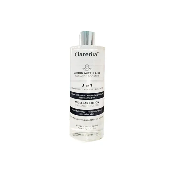 CLARENIA LOTION MICELLAIRE RADIANCE BOOSTER 3EN1 500ML
