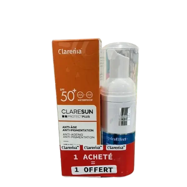 CLARENIA SPF50+ ANTI AGE ANTI PIGMENT + HYDRA EFFECT GRATUIT