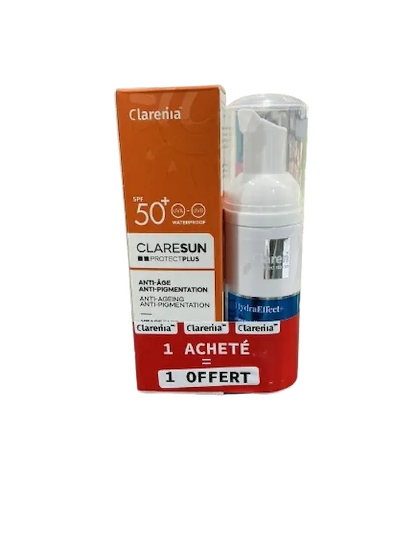 CLARENIA SPF50+ ANTI AGE ANTI PIGMENT + HYDRA EFFECT GRATUIT