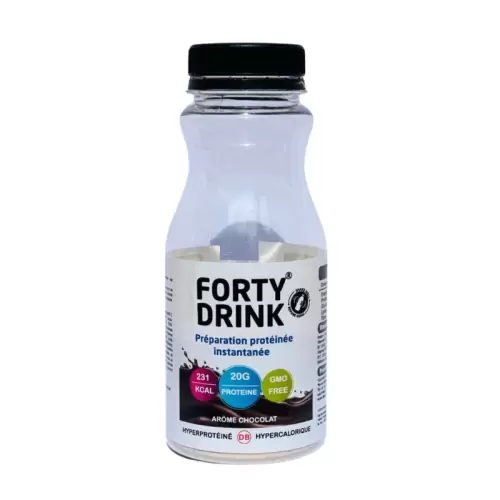 FORTY DRINK PREPARATION PROTEINE AROME CHOCOLAT