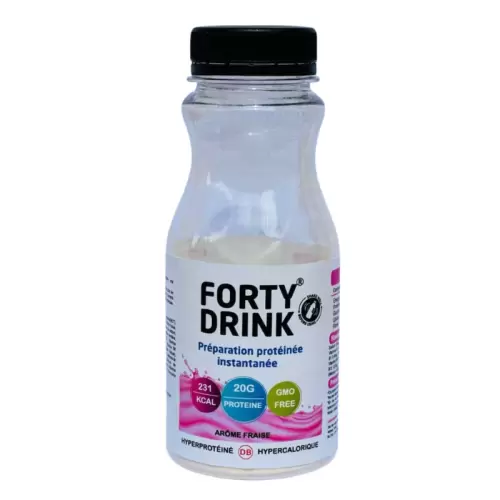 FORTY DRINK PREPARATION PROTEINE AROME FRAISE