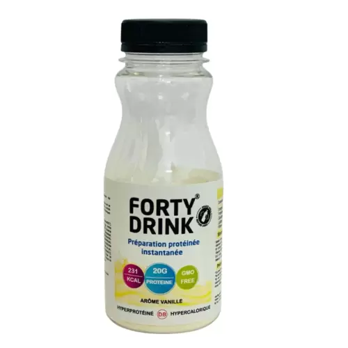 FORTY DRINK PREPARATION PROTEINE AROME VANILLE