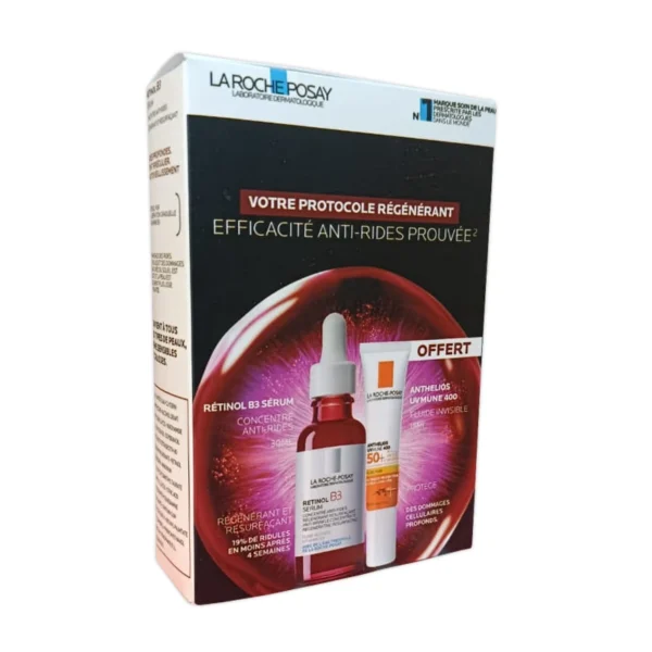 La Roche Posay COFFRET La Roche-Posay Coffret Votre Protocole Régénérant Sérum Rétinol B3+ANTHELIOS SPF50 (OFFERT)