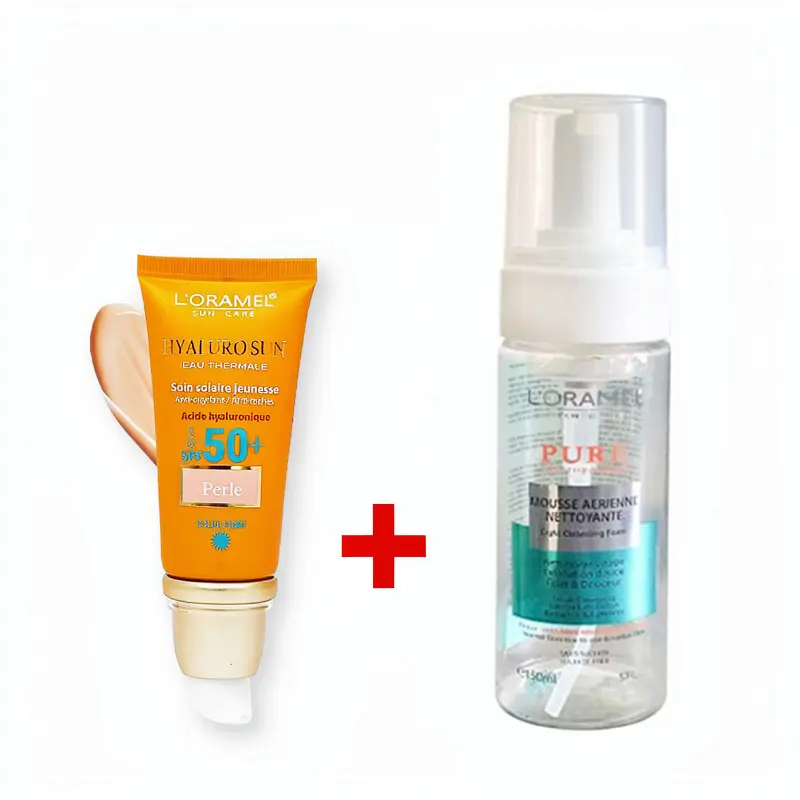 L ORAMEL PACK ECRAN TEINTÉ PERLE+MOUSSE AERIENNE NETTOYANTE 150ML GRATUIT