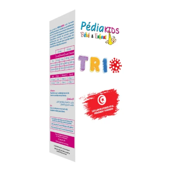 VITAL PEDIAKIDS TRIO SIROP 150ML