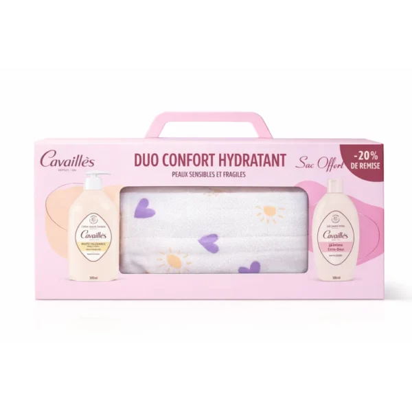 ROGE CAVAILLES DUO CONFORT HYDRATANT CREME LAVANTE 500ML+ SOIN LAVANT 100ML+ SAC OFFERT