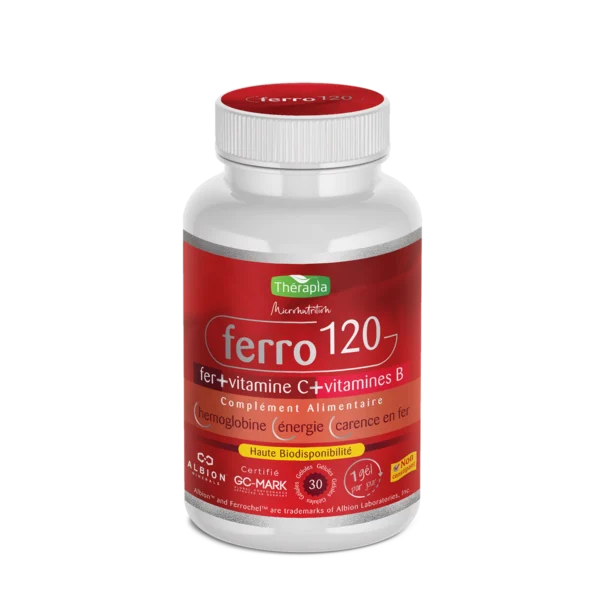 THÉRAPIA FERRO 120 FER+VITAMINE C+ VITAMINES B B/30