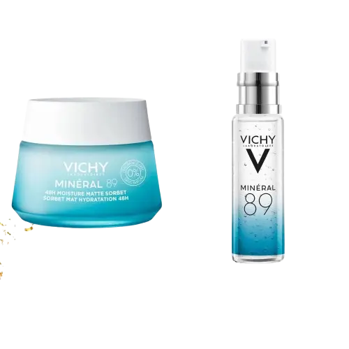 VICHY COFFRET MINERAL 89 CR MATTE SORBET 50ML+SERUM 10ML