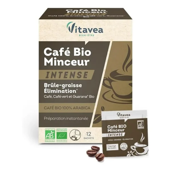 VITAVEA CAFE BIO MINCEUR INTENSE B12 SACHETS