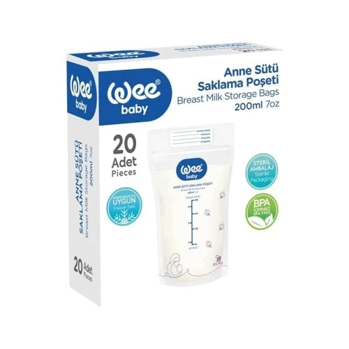 WEE SAC DES STOCKAGE DE LAIT 260 ML  558