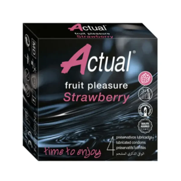 ACTUAL PRESERVATIF STRAWBERRY B4