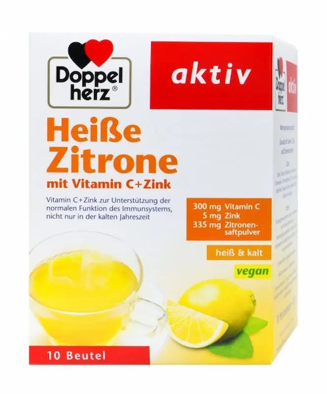 AKTIV DOPPEL HERZ CITRON 10 SACHETS
