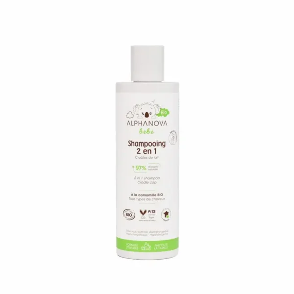 ALPHANOVA SHAMPOING 2EN1 CROUTES DE LAIT 200ML