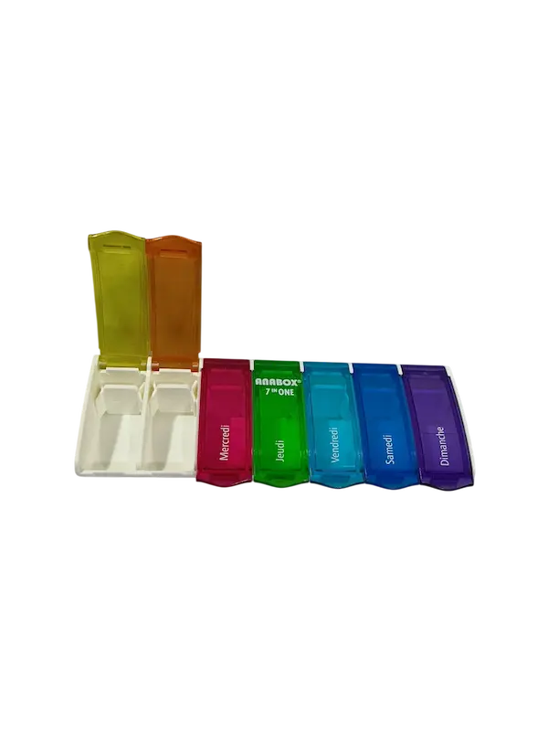 ANABOX PILULIER MULTICOLORE B/7