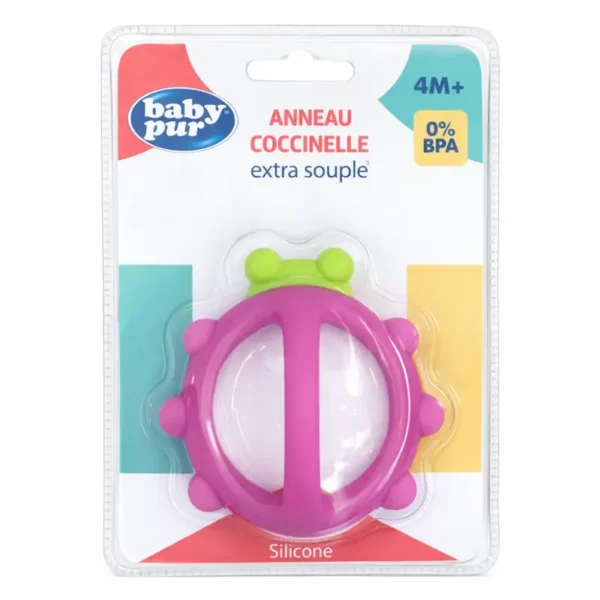 BABY PUR ANNEAU DE DENTITION COCCINELLE REF:RU015