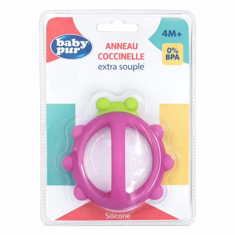 BABY PUR ANNEAU DE DENTITION COCCINELLE REF:RU015