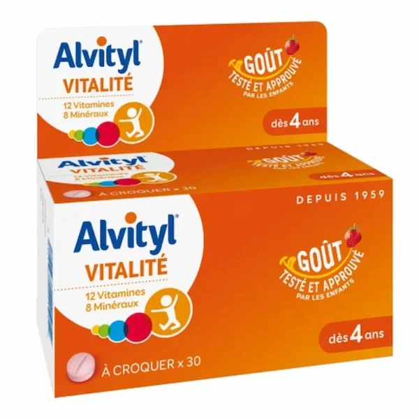 ALVITYL VITALITE A CROQUER 12 VITS B/30 COMP