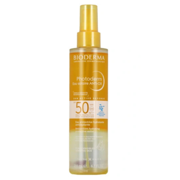 BIODERMA PHOTODERM EAU SOLAIRE ANTI-OX SPF50 PEAUX SENSIBLES 200ML
