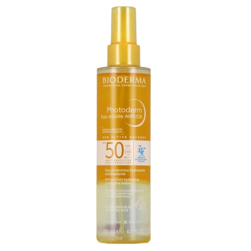 BIODERMA PHOTODERM EAU SOLAIRE ANTI-OX SPF50 PEAUX SENSIBLES 200ML