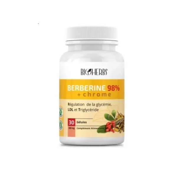 BIOHERBS BERBERINE 98+CHROME BT30