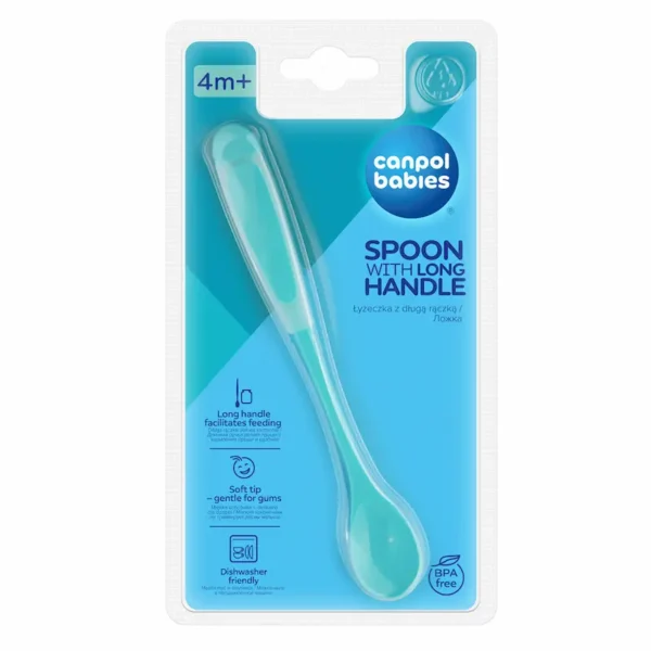 CANPOL BABIES CUILLERE BLEU A MANCHE LONG BLEU 4M+