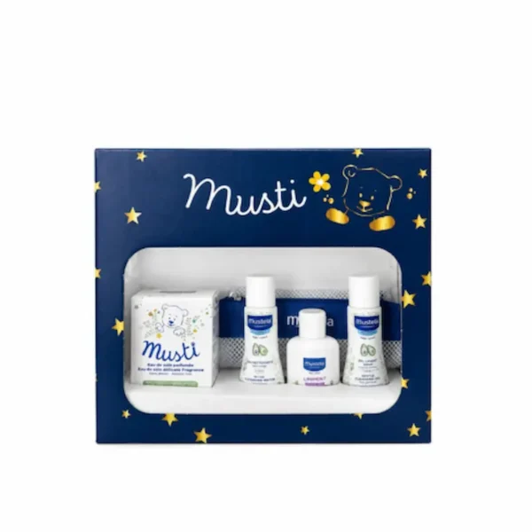 MUSTELA COFFRET MUSTI+ TROUSSE MESH FORMAT VOYAGE