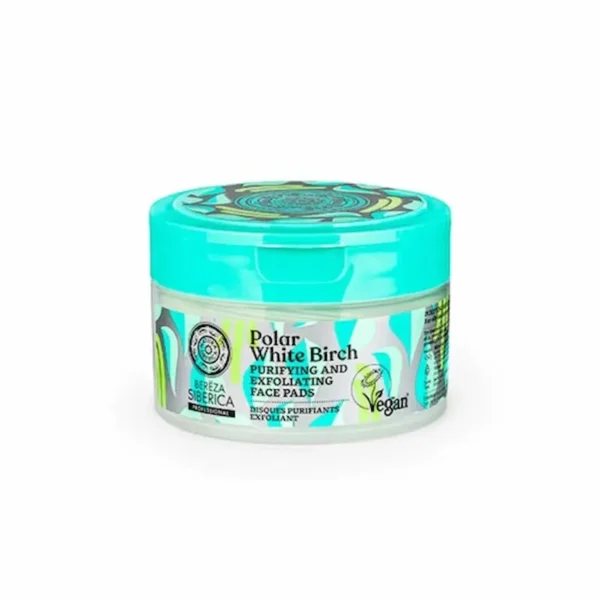 NATURA SIBERICA POLAR WHITE BIRCH PURIFYING & EXFO FACE PADS 20 PCS