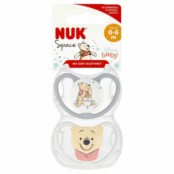 NUK 2 SUCETTE WINNIE 0-6M