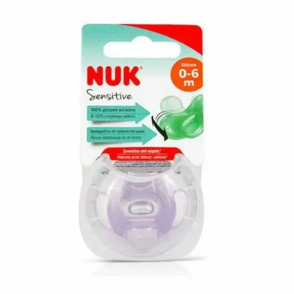 NUK SUCETTE SENSITIVE + BOITE 0-6M REF29139