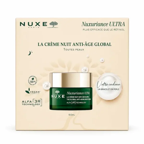 NUXE COFFRET NUXURIANCE ULTRA CREME ANTI-AGE  GLOBAL 50ML+ BRACELET GRATUIT