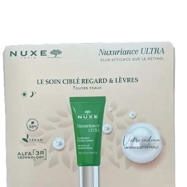 NUXE COFFRET NUXURIANCE ULTRA SOIN CIBLÉ REGARD&LEVRE 15ML +BRACELET GRATUIT