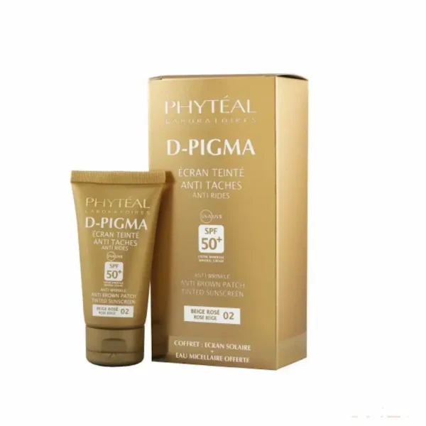 PHYTEAL COFFRET D-PIGMA ECRAN TEINTE BEIGE ROSE 02+EAU MICELLAIRE