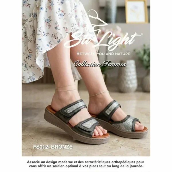 STI CLAQUETTE FEMME FS012 BRONZE